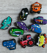 Load image into Gallery viewer, Cars Themed 10 Croc Charms ASSORTED
