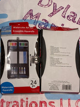 Load image into Gallery viewer, 24 piece watercolor art set

