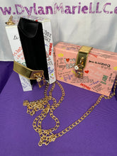 Load image into Gallery viewer, &quot;Heart Box&quot; w/ gold lock and flower charm
