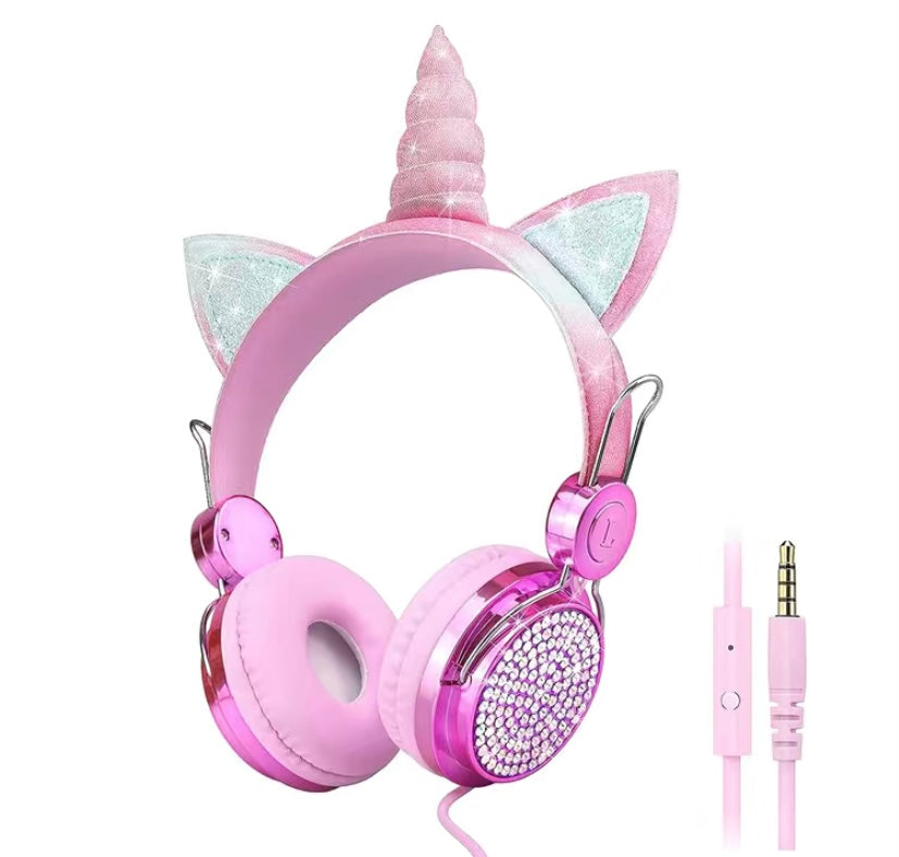 Unicorn Head Phones 3.5mm jack