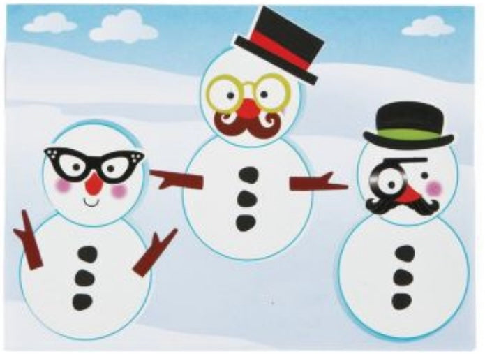 Dress up Snowman stickers