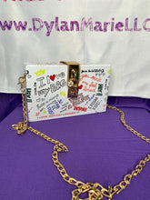 Load image into Gallery viewer, &quot;Heart Box&quot; w/ gold lock and flower charm
