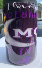 Load image into Gallery viewer, Moebius Syndrome 12oz Tumblers w/ Interchangeable lid, can cooler, and straw.
