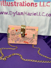 Load image into Gallery viewer, &quot;Heart Box&quot; w/ gold lock and flower charm
